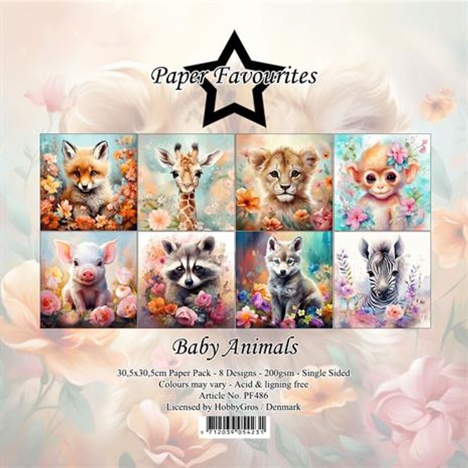 Hovedbilde Paper Favourites - 12x12 Paper Pack - PF486 - Baby Animals