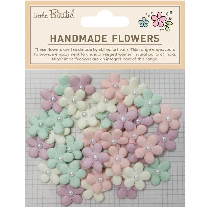 Hovedbilde Little Birdie - Handmade Flowers - Janice - Fairy Garden - 40 stk