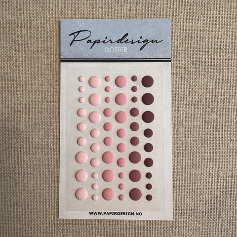 Hovedbilde Papirdesign - PD 1644 - Dotter matt - Rosa