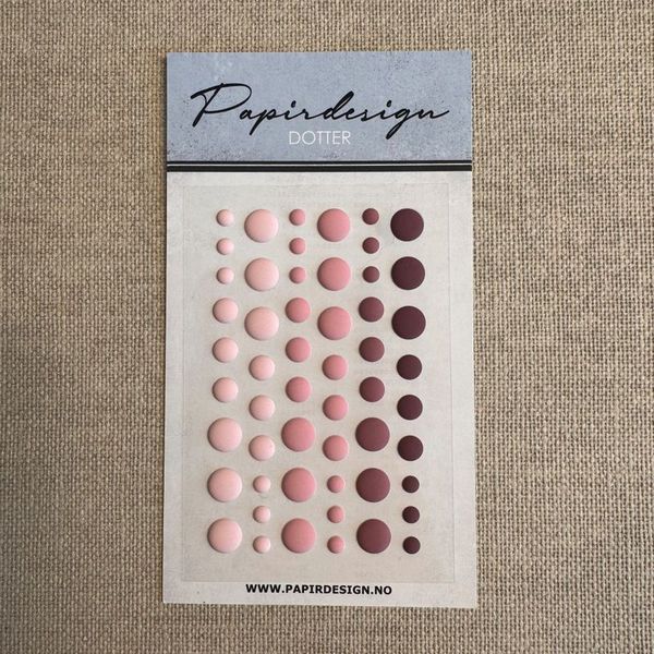 Papirdesign - PD 1644 - Dotter matt - Rosa