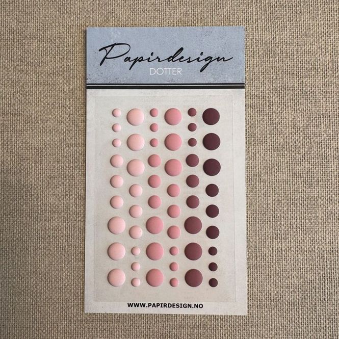 Hovedbilde Papirdesign - PD 1644 - Dotter matt - Rosa