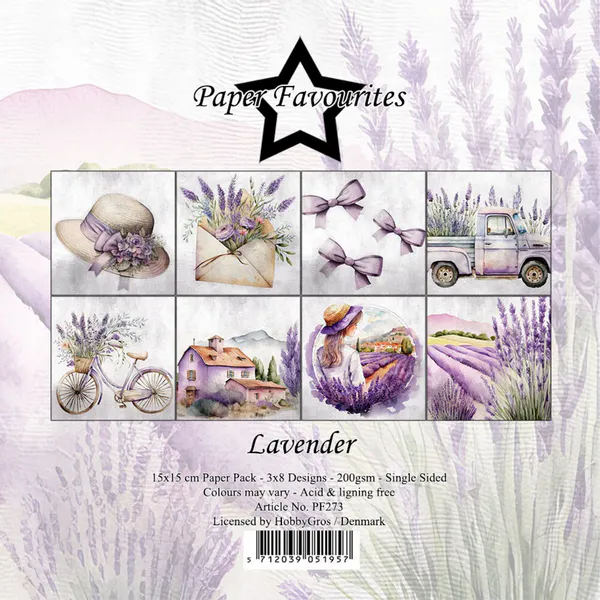 Paper Favourites - 6x6 Paper Pad - PF273 - Lavender