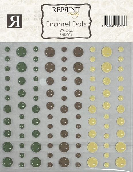 Reprint -  Enamel Dots - END004 - Home for Christmas - 99 stk