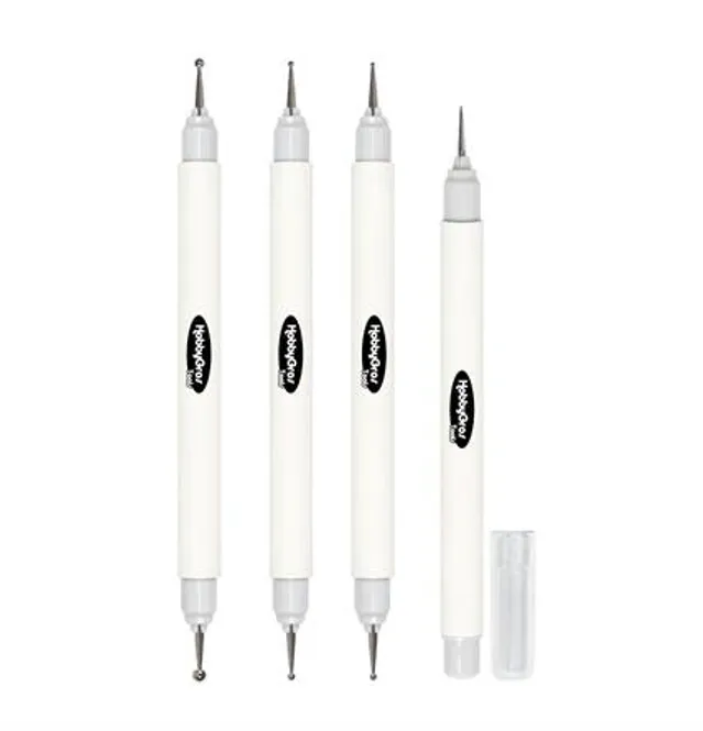Hovedbilde HobbyGros - 024 - Embossing Set (3 stk)  + Piercing Tool (1 stk)