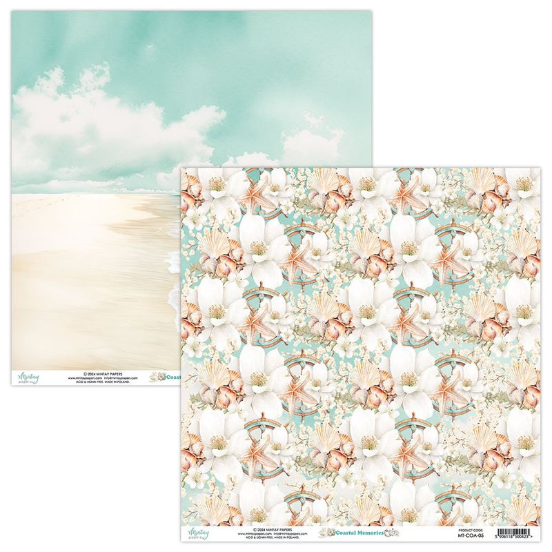 Mintay - COA - 12x12 - Paper Set - Coastal Memories