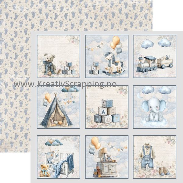 Reprint - 12x12 - RP0729 - Happiness - Boy Tag
