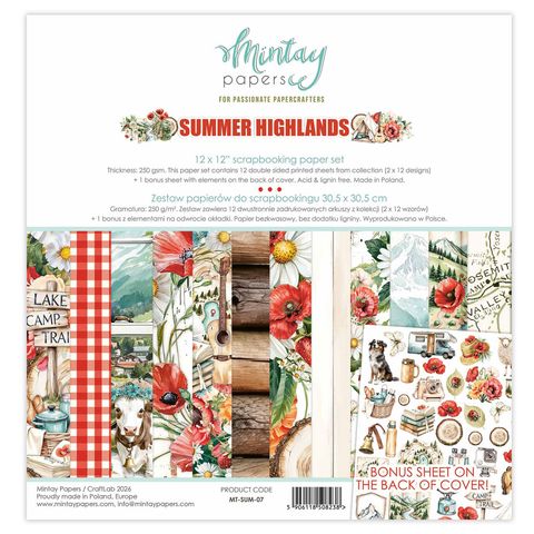 Hovedbilde Mintay - SUM - 12x12 Paper Pad -  Summer Highlands