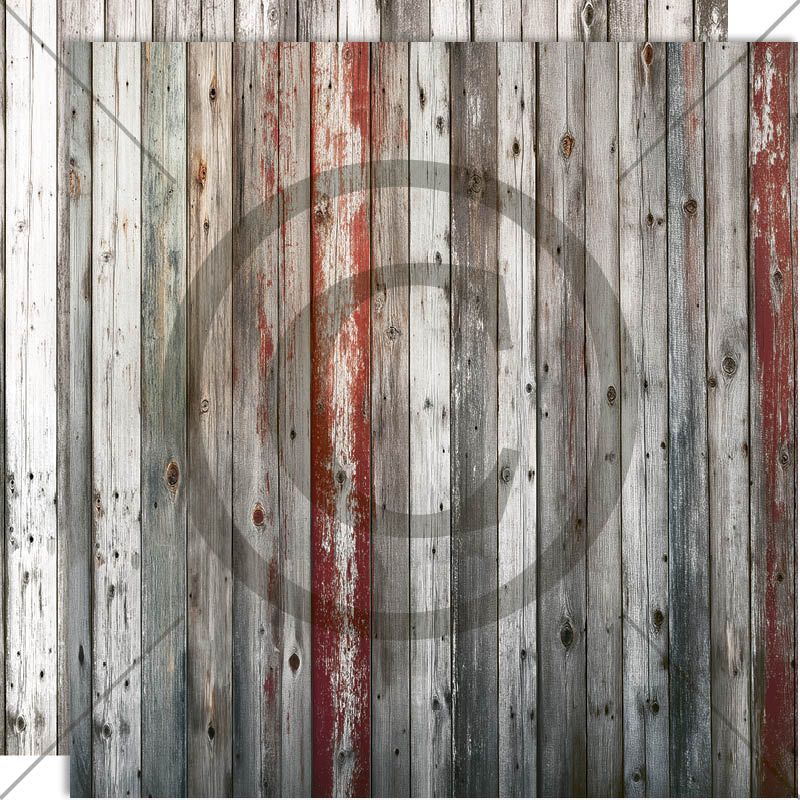 Papirdesign - 12x12 - PD 1718 - Juleminner - Gammelt treverk