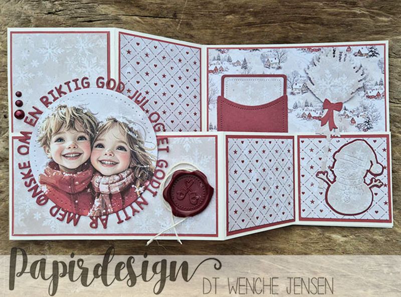 Papirdesign - 12x12 - PD 1551 - Julekveld - Juleby