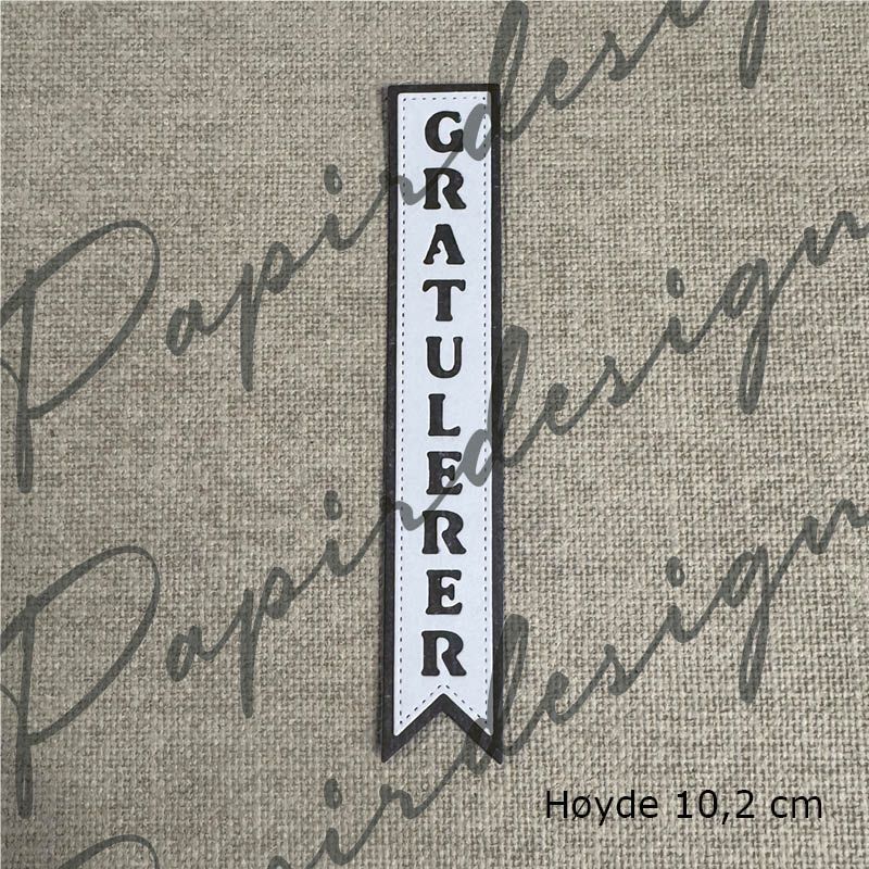 Papirdesign - Dies - PD 1593 - Gratulerer 38