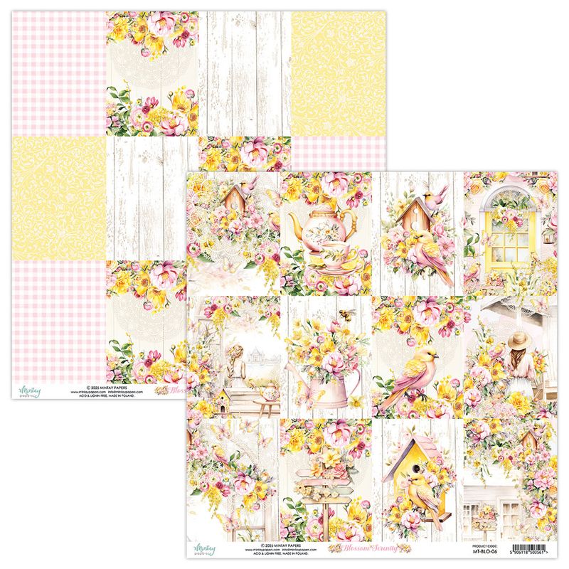 Mintay - BLO - 8x8 Paper Pad - Blossom Serenity
