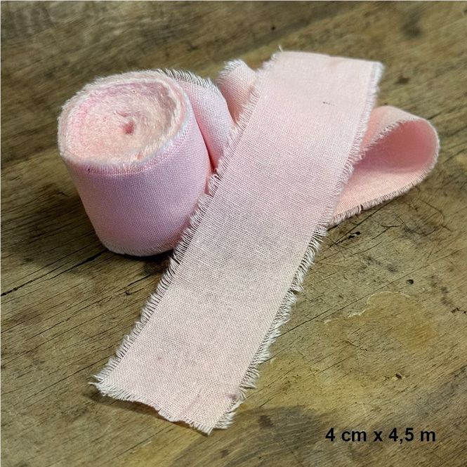 Hovedbilde Papirdesign - PD 1395 - Bomullsbånd - Rull - 4 cm x  4,5 m - 06 Rosa
