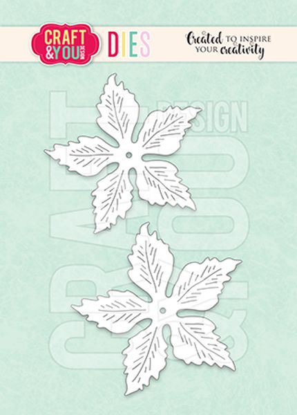 Craft & You - Dies - CW308 - Magda's Poinsettia Bigger Flowers