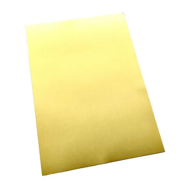 Paper Favourites - A4 - Mirror Card Matt - 004 - Honey Gold