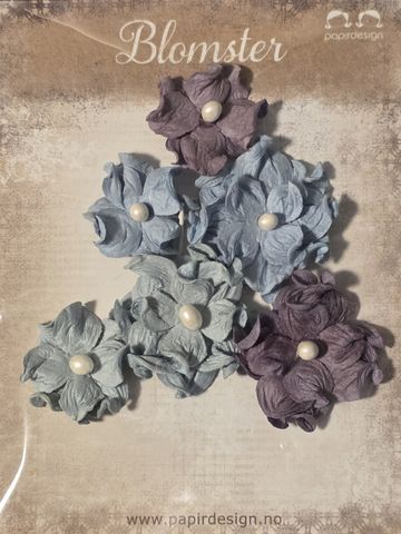 Hovedbilde Papirdesign - Gardenia, blandet - Blå