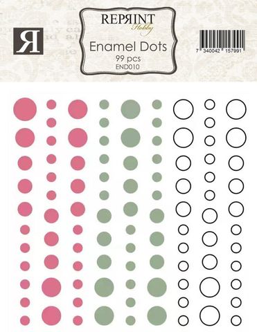 Hovedbilde Reprint -  Enamel Dots - END010 - Summer Garden - 99 stk