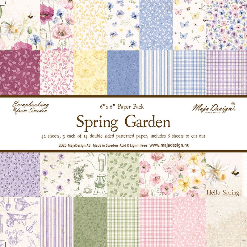 Maja Design - 1427 - Spring Garden - 6x6 Paper Pack