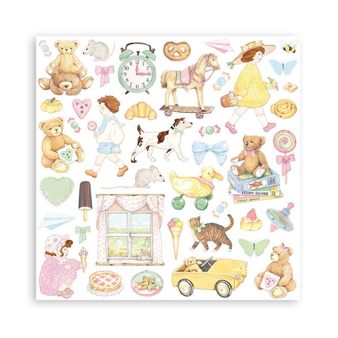 Hovedbilde Stamperia - 12x12 Paper Pack - 104 - Daydream
