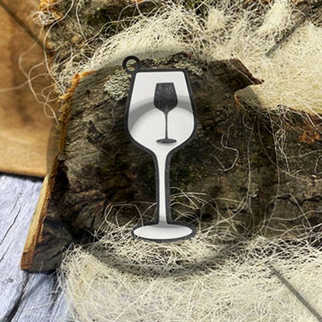 Hovedbilde Papirdesign Dies PD 00927 - Rødvinsglass 2