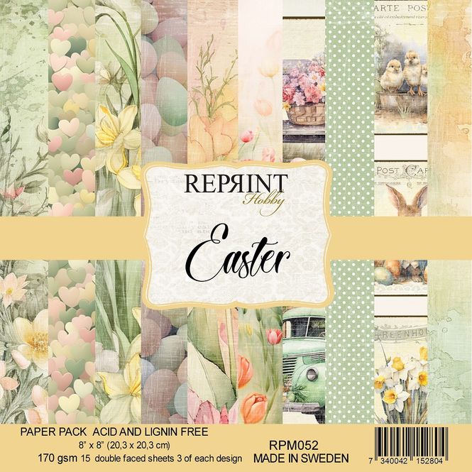 Hovedbilde Reprint - 8x8 - RPM052 - Easter - Paper Pack