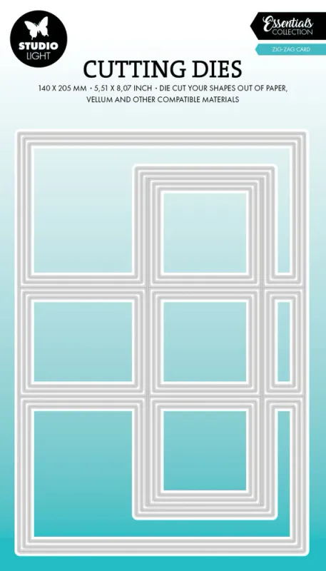 Studio Light - Dies - CD884 - Essentials - Zig-Zag Card