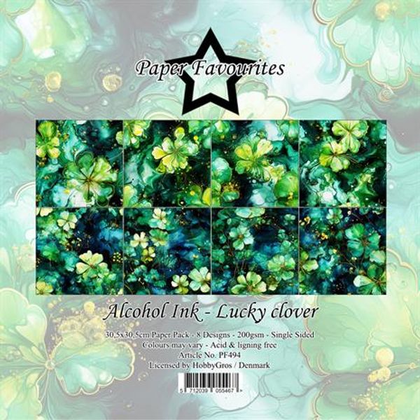 Paper Favourites - 12x12 Paper Pack - PF494 - Lucky Clover