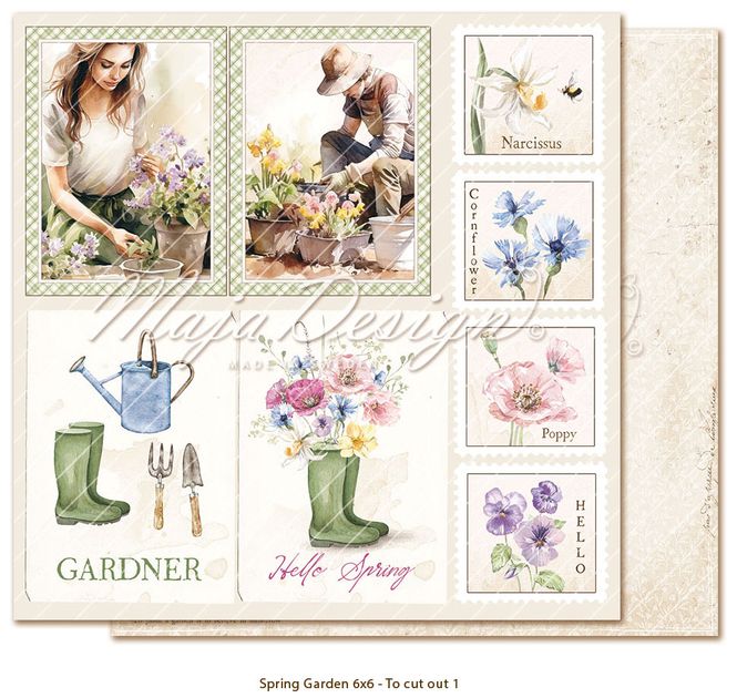 Hovedbilde Maja Design - 1427 - Spring Garden - 6x6 Paper Pack