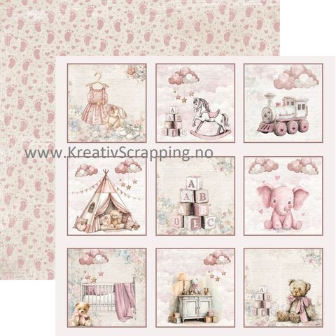 Hovedbilde Reprint - 12x12 - RP0728 - Happiness - Girl Tag