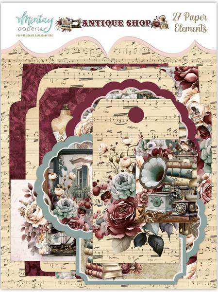 Mintay - ANT - Antique Shop - Paper Elements - 27 pcs