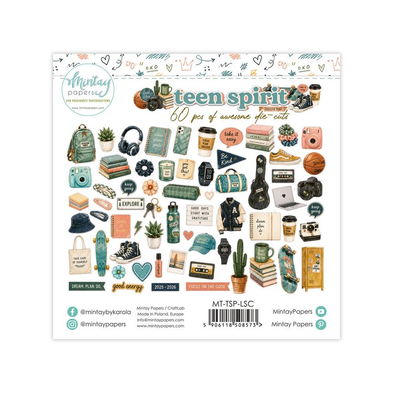 Mintay - TSP - Teen spirit - Paper Die-Cuts - 60 pcs