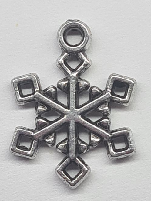 Hovedbilde Charms - Jul - Snøkrystall - Sølv - 6 stk