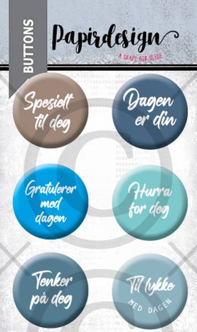 Hovedbilde Papirdesign - Buttons - 00935 - Spesielt til deg 