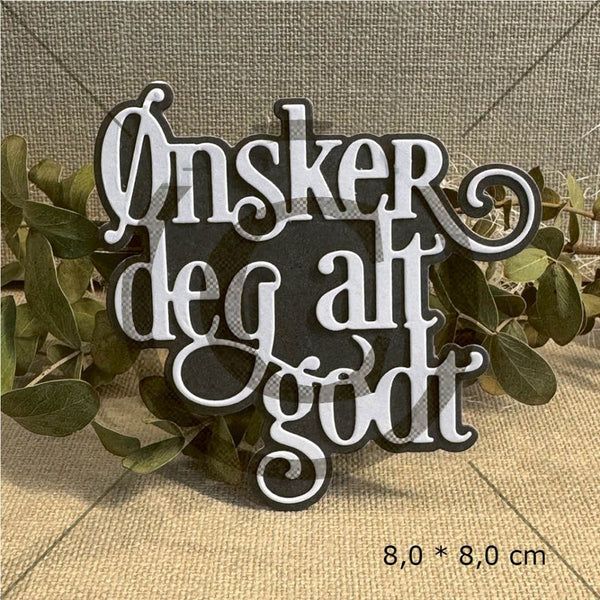 Papirdesign - Dies - PD 1580 - Ønsker deg alt godt