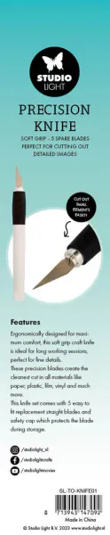 Studio Light - Precision Knife - Soft Grip + 5 Spare Blades