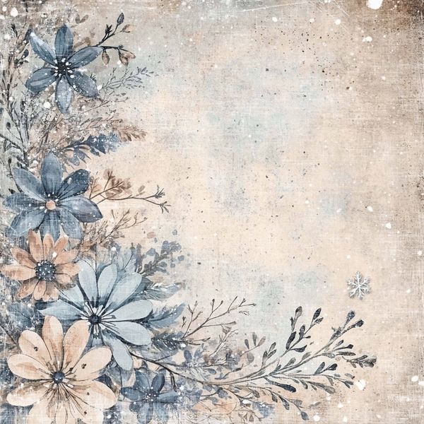 Reprint - 12x12 - RP0660 - Winter Vibes - Flowers