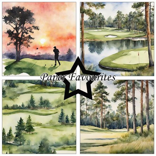 Hovedbilde Paper Favourites - 6x6 Paper Pad - PF288 - Golfing