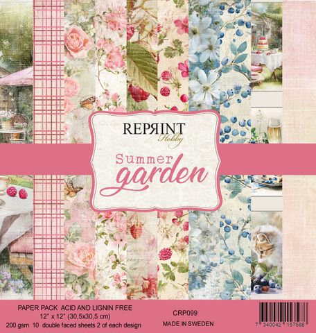Hovedbilde Reprint - 12x12 - CRP099 - Summer Garden - Paper Pack