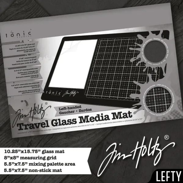 Tim Holtz - 2632E - Travel Glass Mat - 10.25x15.7