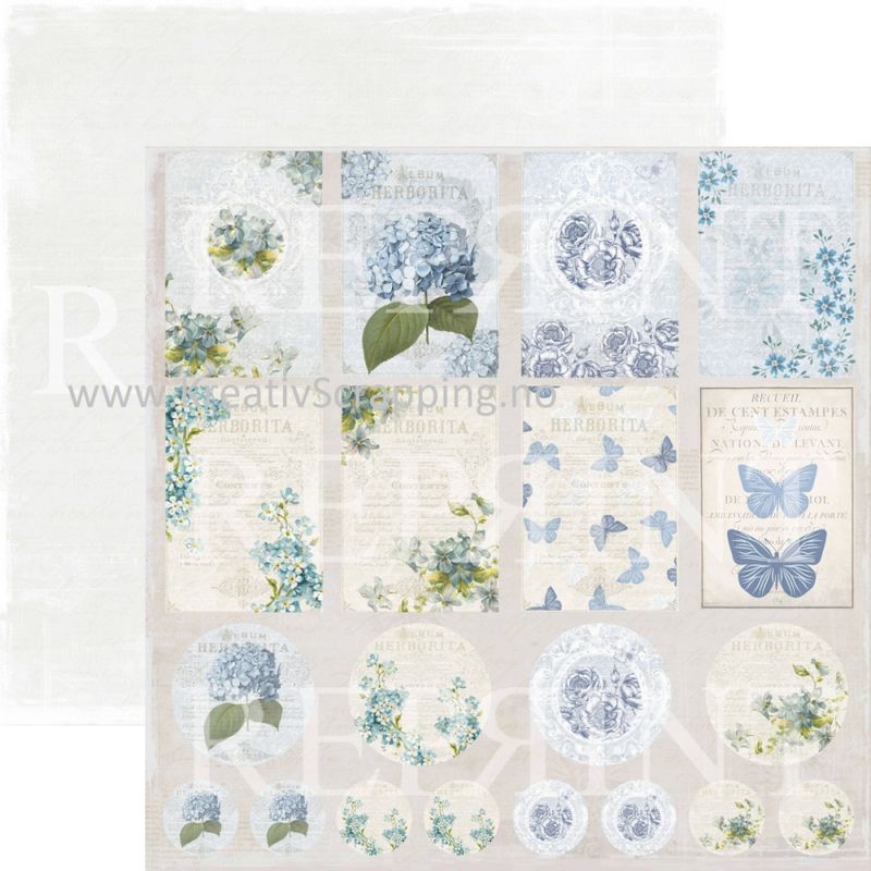 Reprint - 12x12 - RP0266 - Dusty Blue - Tags