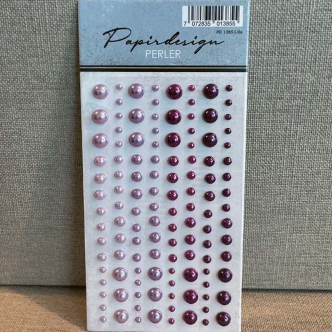 Hovedbilde Papirdesign - PD 1385 - Halvperler - Lilla - 120 stk