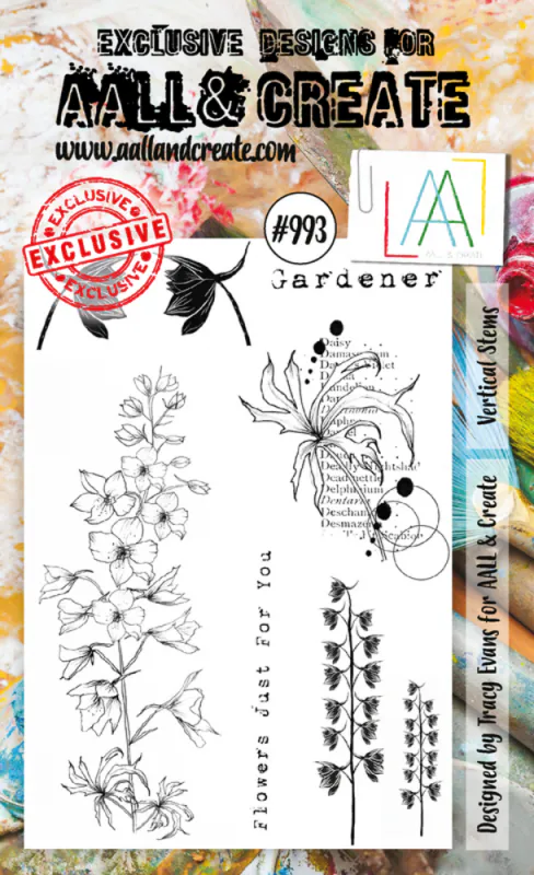 AALL & Create - Stamp #993 - A6 - Vertical Stems