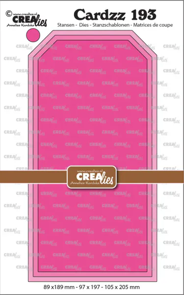Crealies - Dies - Cardzz 193 - Slimline Tags Smooth