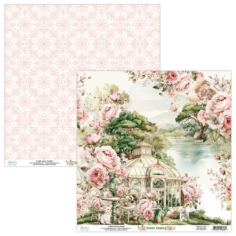 Mintay - PEO - 12x12 Paper Set - Peony Garden