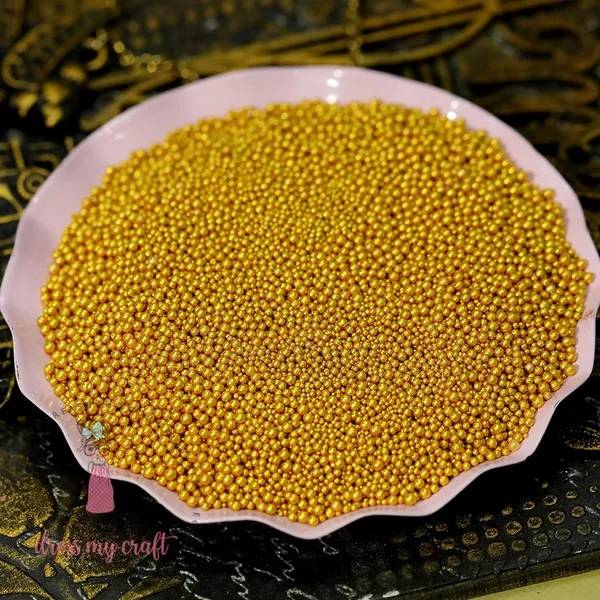 Dress My Craft - Flower Pearls - 30g - Golden