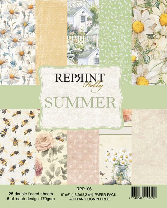 Hovedbilde Reprint - 6x6 - RPP106 - Summer - Paper Pack
