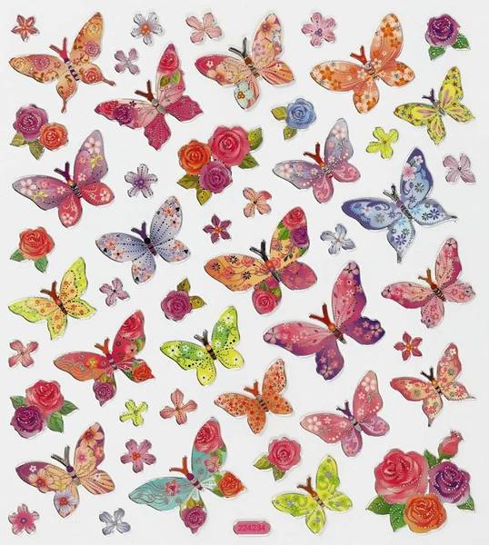 Creotime - Stickers - 27195 - Sommerfugl