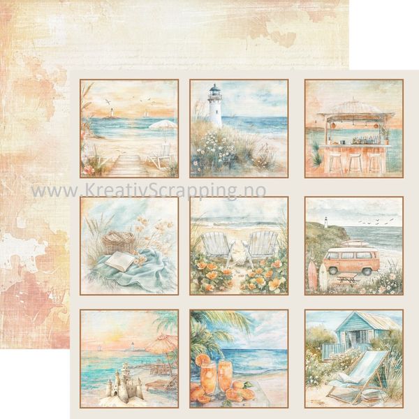 Reprint - 8x8 - RPM068 - The Beach - Paper Pack