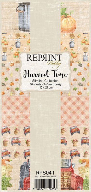 Reprint - Slimline Paper Pack - RPS041 - Harvest Time