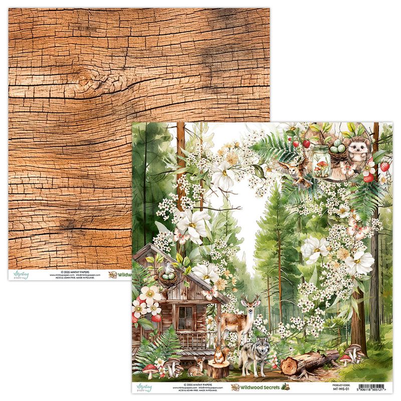 Mintay - WIS - 8x8 Paper Pad - Wildwood Secrets