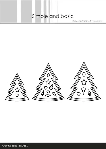 Simple and basic - Dies - SBD356 - Christmas Trees